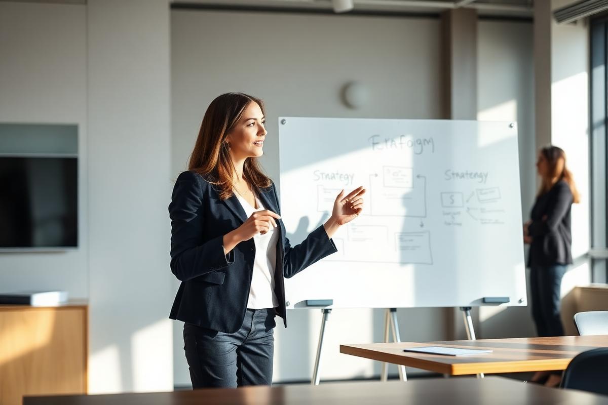 Instructor leading a strategy session